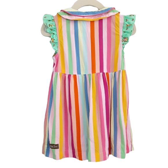 Matilda Jane Happy Thoughts Tunic Brilliant Daydream Rainbow Stripe Girls 4 - Picture 2 of 6
